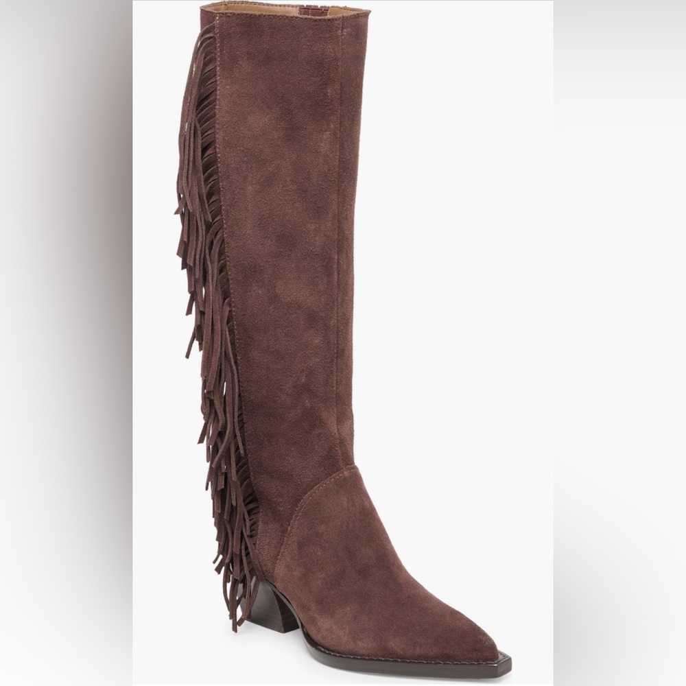Dolce Vita Suede Over the Knee Boots - Brown